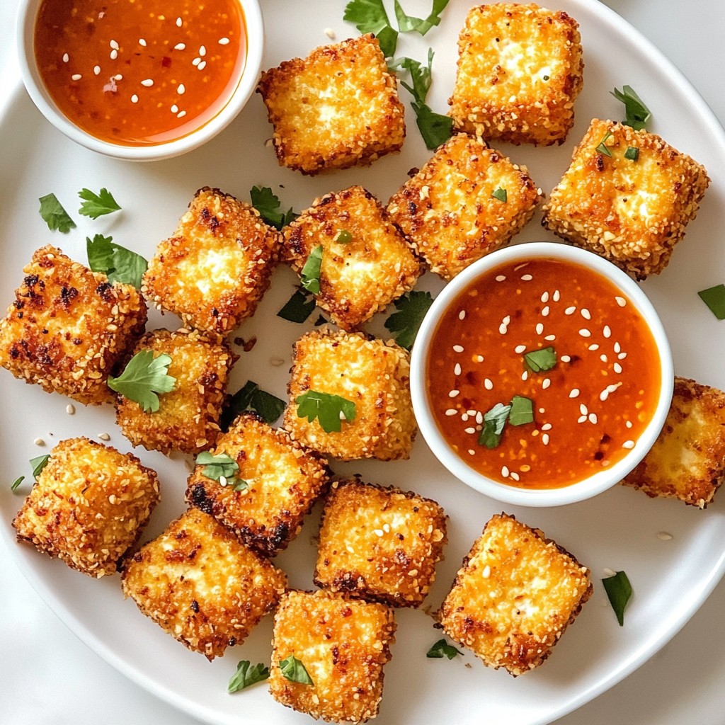 Air Fryer Crispy Tofu Nuggets Quick and Easy Recipe