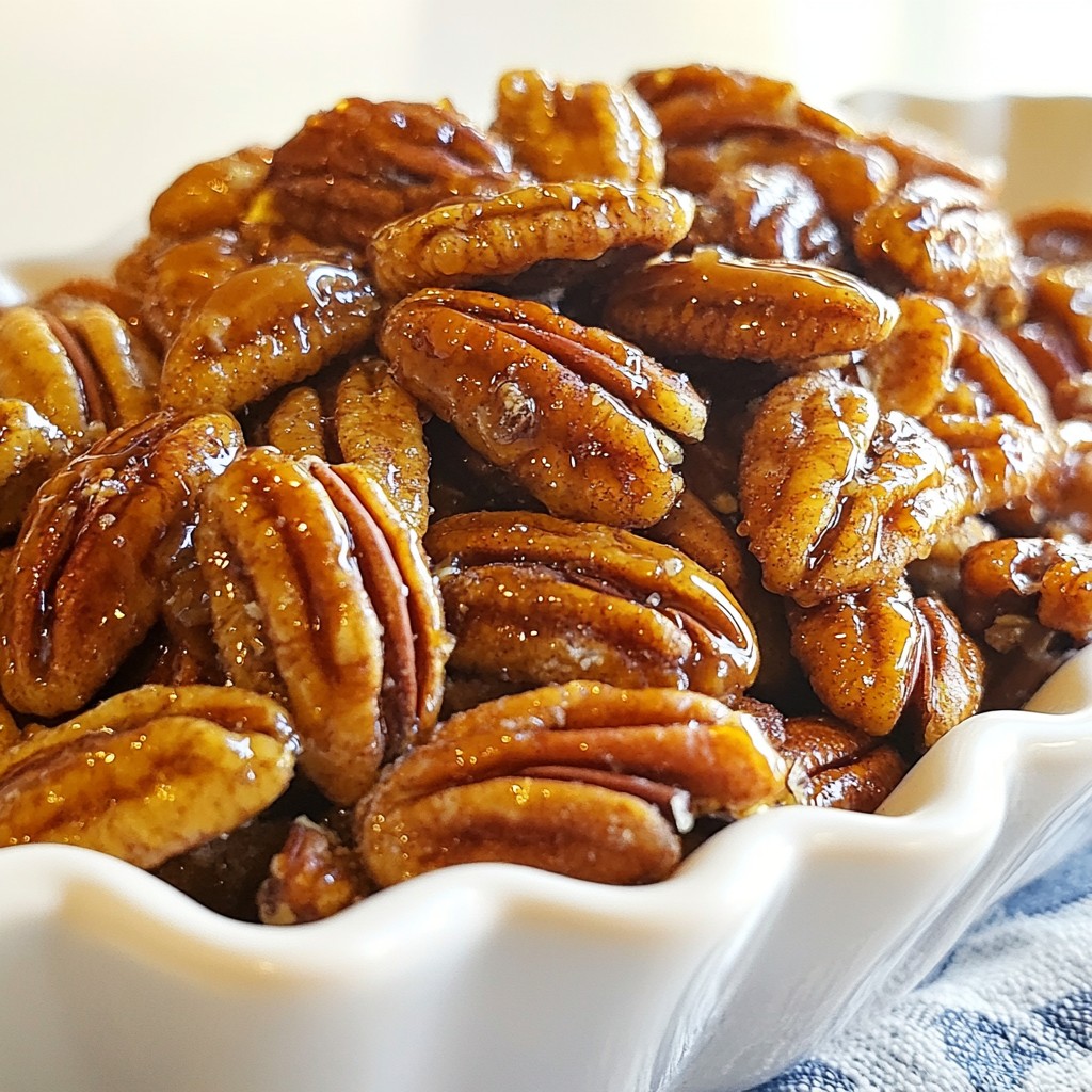Maple Cinnamon Roasted Pecans Irresistible Snack Treat