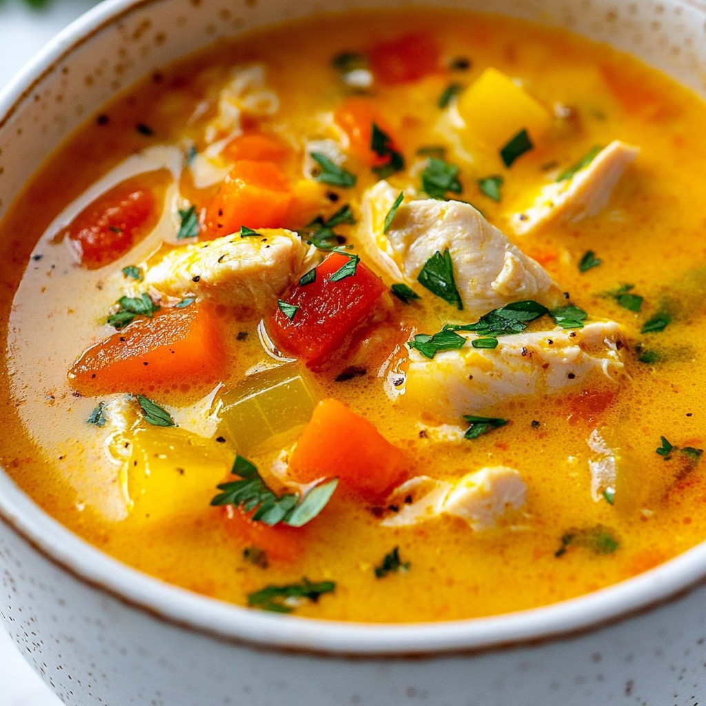 Creamy Cajun Chicken Soup Delicious and Easy Recipe