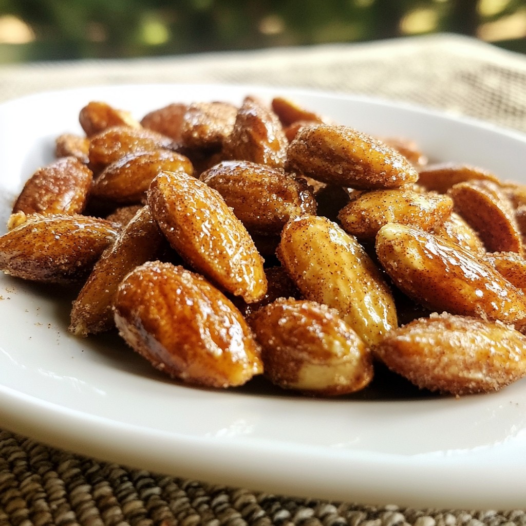 Cinnamon Spice Roasted Almonds Irresistible Snack Idea