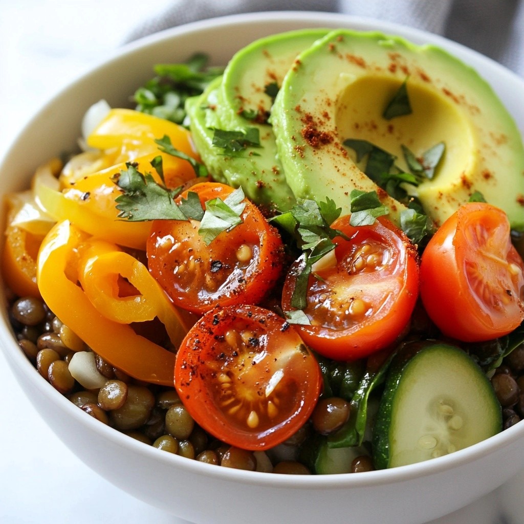 Meal Prep Dinners Spicy Lentil Veggie Bowls Delight