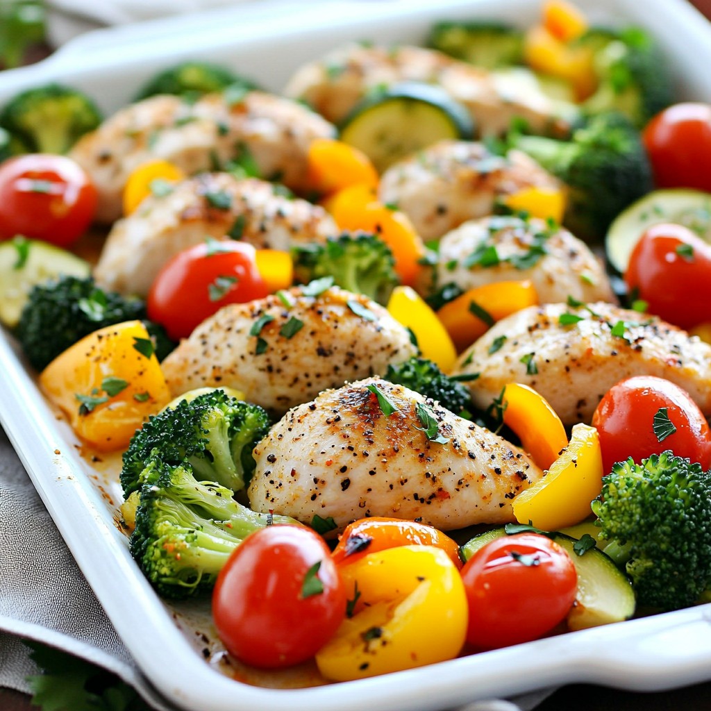 Ranch Chicken and Veggie Sheet Pan Delight Recipe