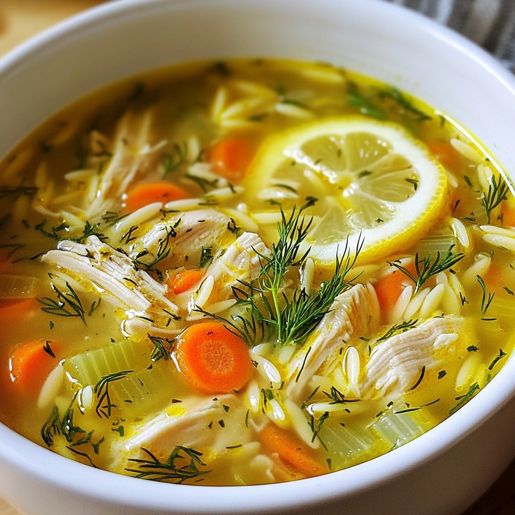 Greek Lemon Chicken Soup Comforting and Simple Recipe