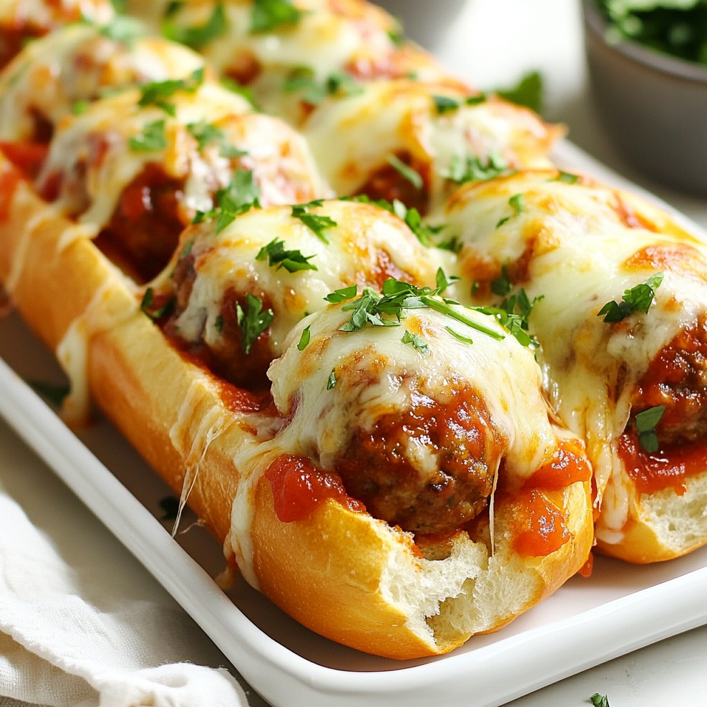Cheesy Stuffed Meatball Subs Irresistible Family Meal