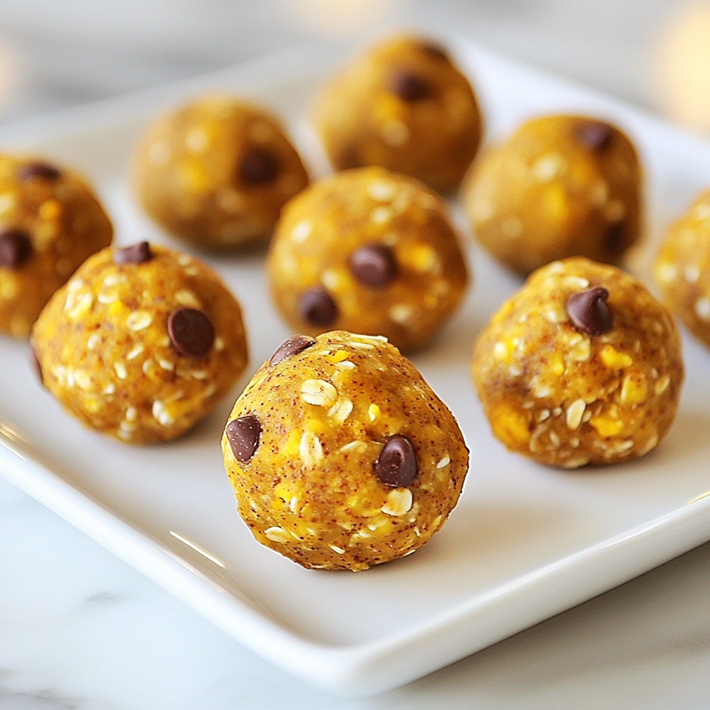 Pumpkin Spice Energy Bites Energizing Fall Snack