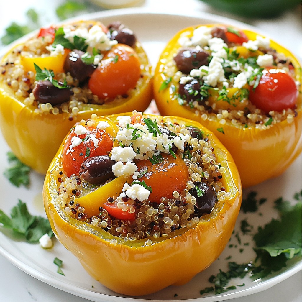 Mediterranean Stuffed Peppers Flavorful and Healthy Meal