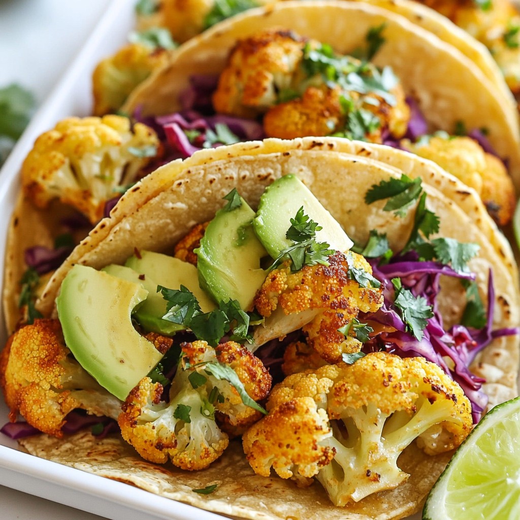 Roasted Cauliflower Tacos Flavorful and Simple Meal