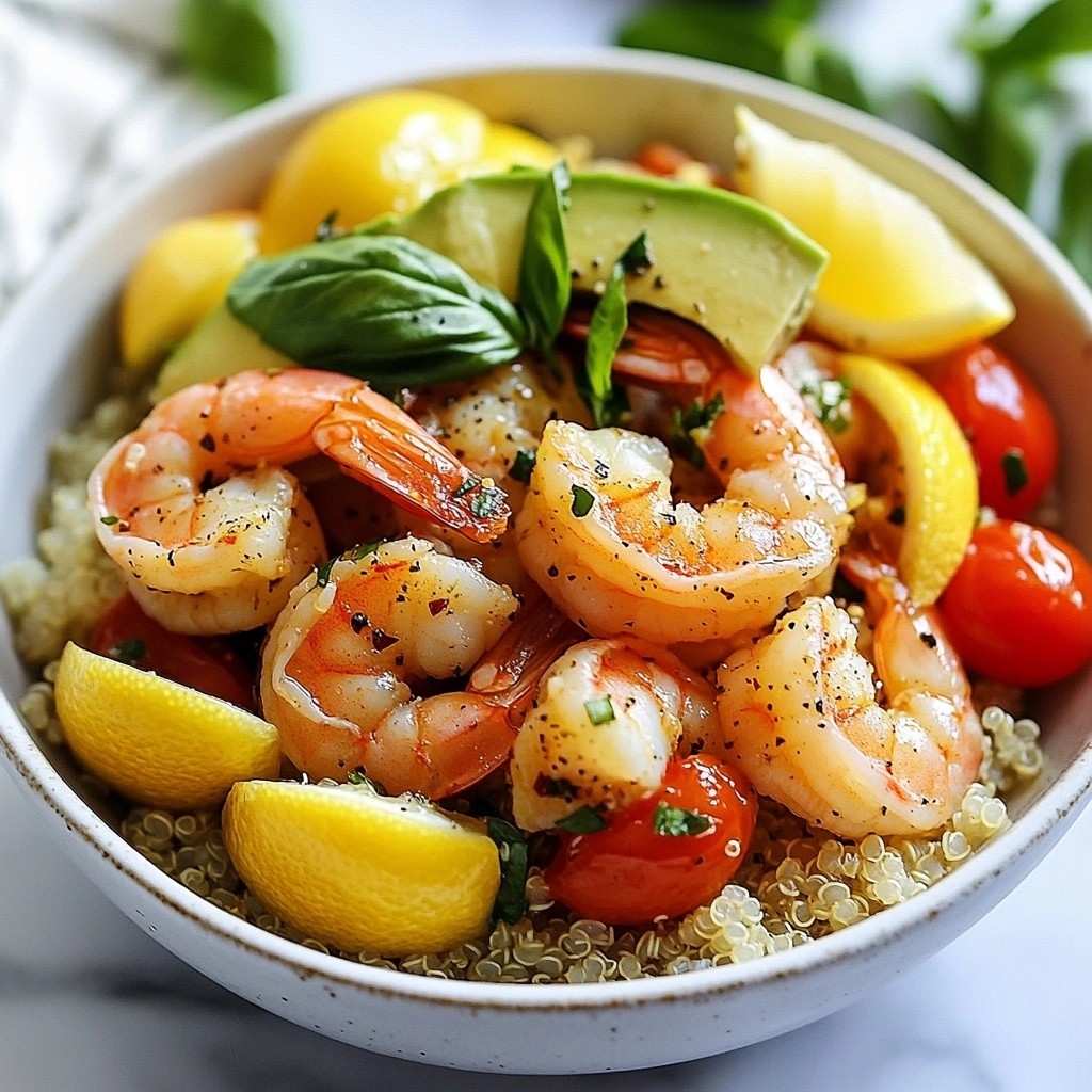 Quick Dinners Lemon Basil Shrimp Bowls Delight