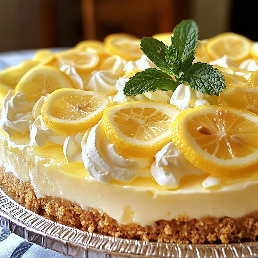 No-Bake Lemon Icebox Pie Refreshing Summer Dessert