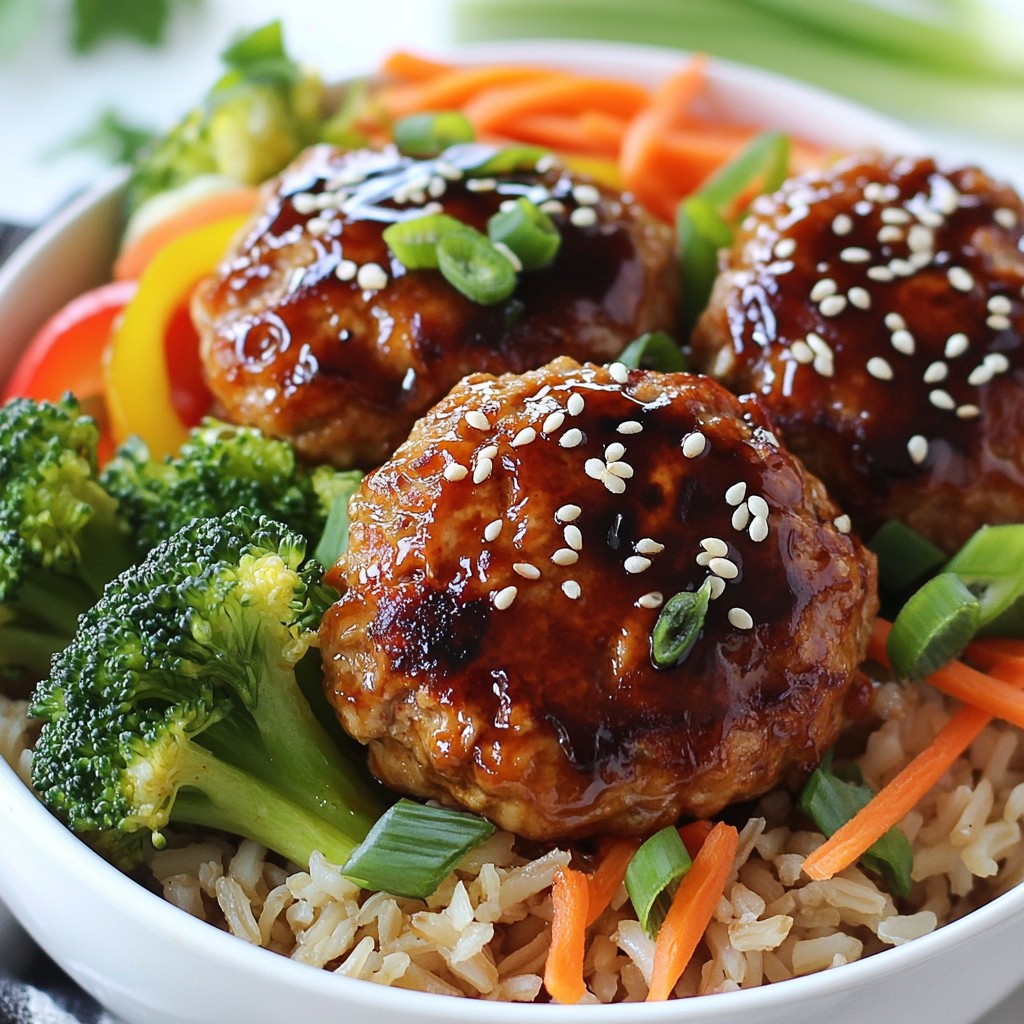Teriyaki Turkey Burger Bowls Flavorful and Easy Meal