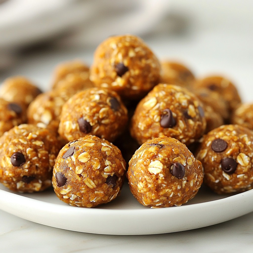 Pumpkin Spice Energy Bites Delightful and Easy Snack
