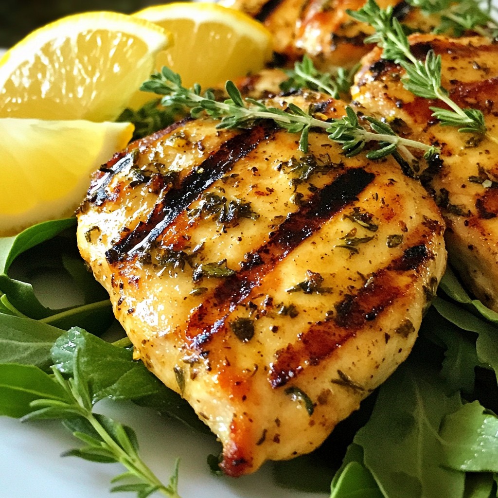 Healthy Dinners Lemon Herb Grilled Chicken Breasts