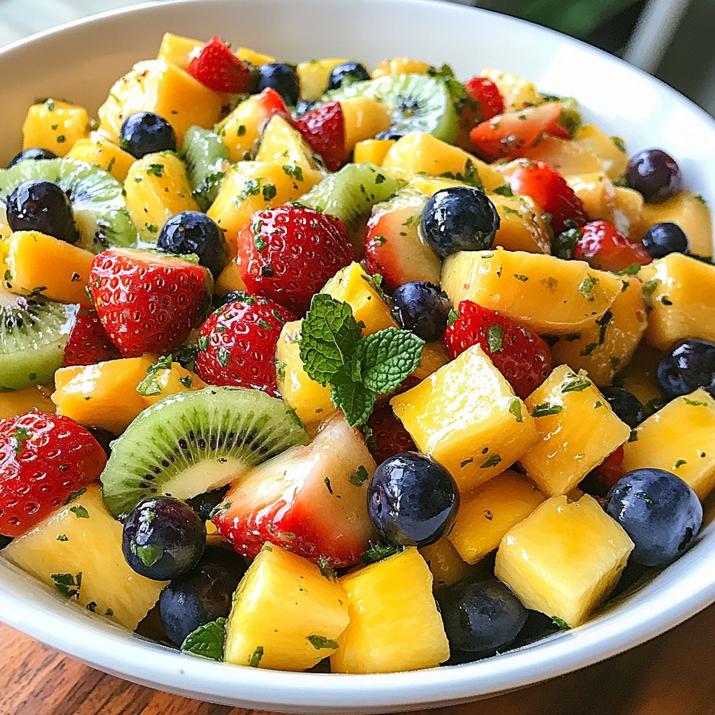 Honey Lime Fruit Salad Refreshing and Healthy Snack