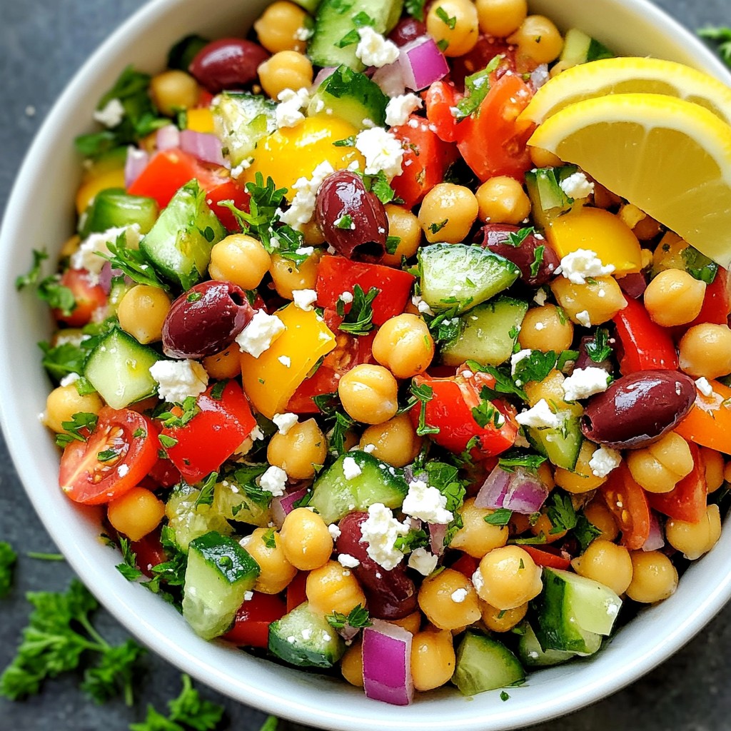 Mediterranean Chickpea Salad Flavorful and Fresh Delight