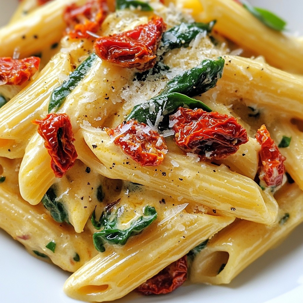 Family Dinners Creamy Sun-Dried Tomato Pasta Delight