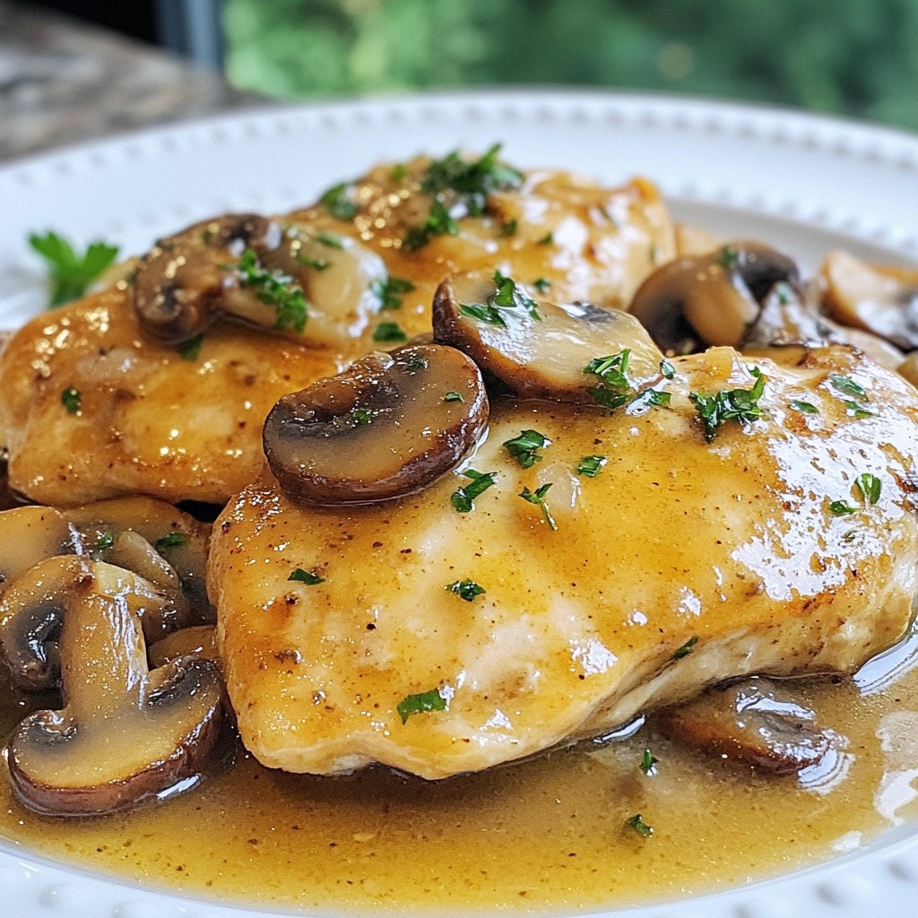 Family Dinners Chicken Marsala with Mushrooms Delight