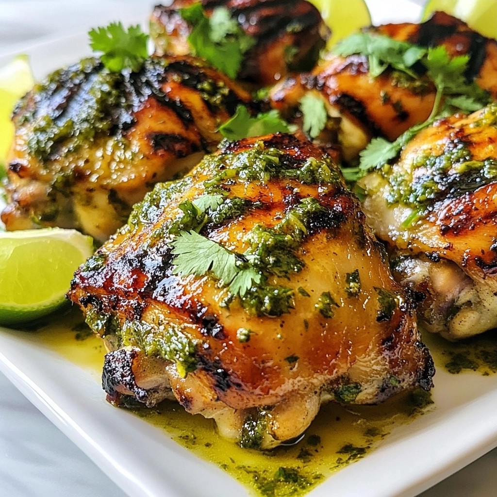 Healthy Dinners Cilantro Lime Grilled Chicken Thighs