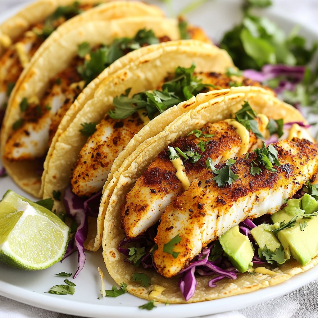 Cajun Blackened Fish Tacos Flavorful and Easy Recipe