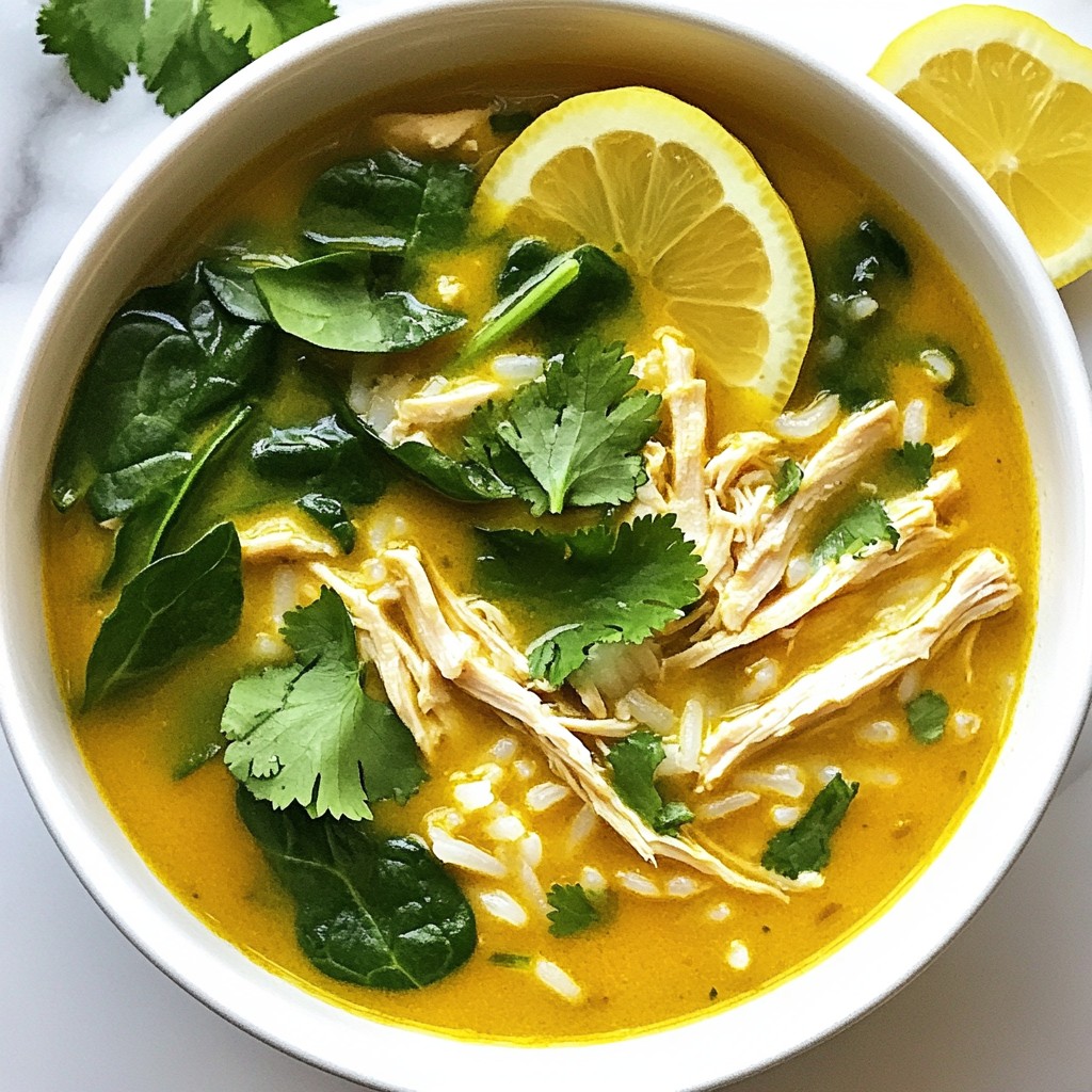 Turmeric Chicken Rice Soup Nourishing Comfort Meal