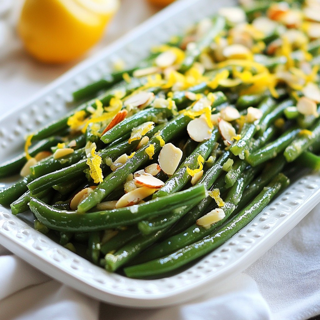 Lemon Garlic Green Beans Flavorful Side Dish Delight