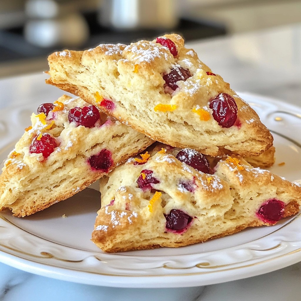 Cranberry Orange Scones Simple and Tasty Recipe
