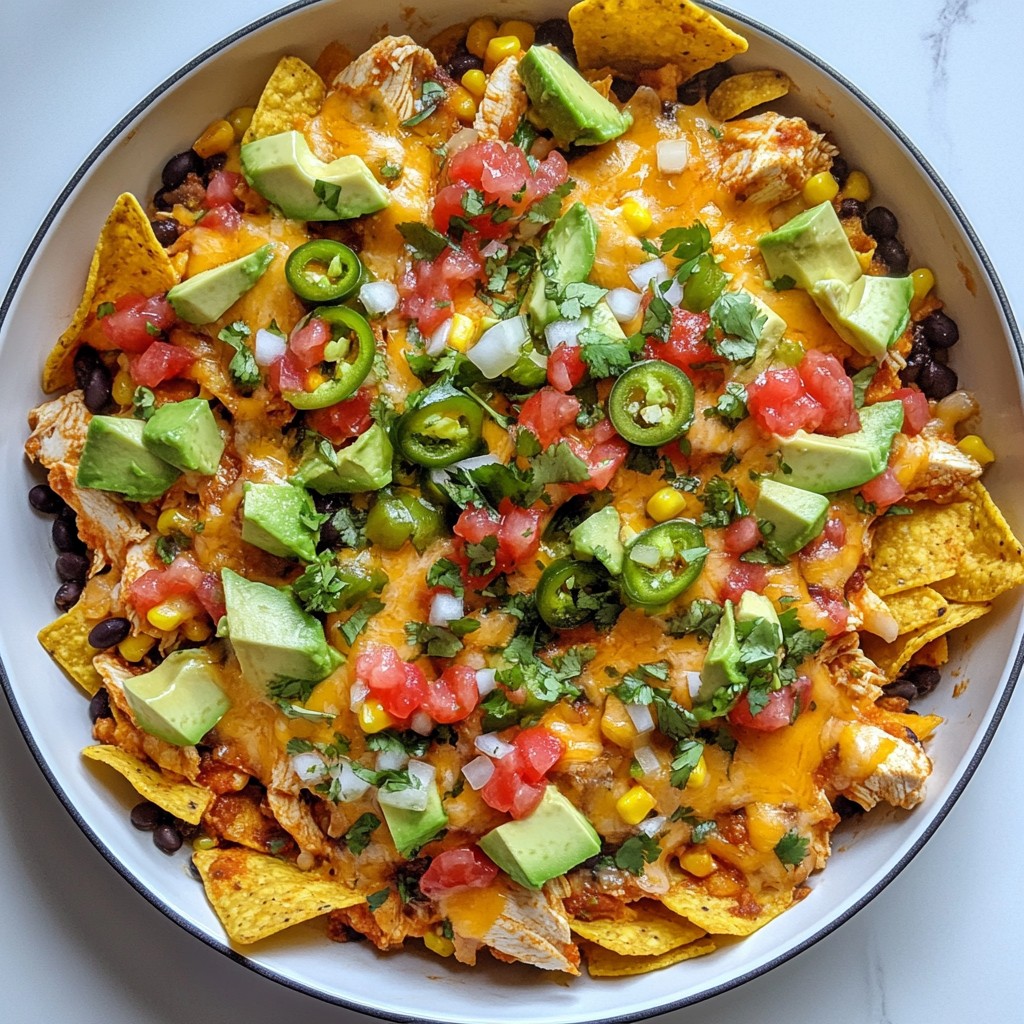Loaded Chicken Nacho Skillet Flavorful and Easy Recipe