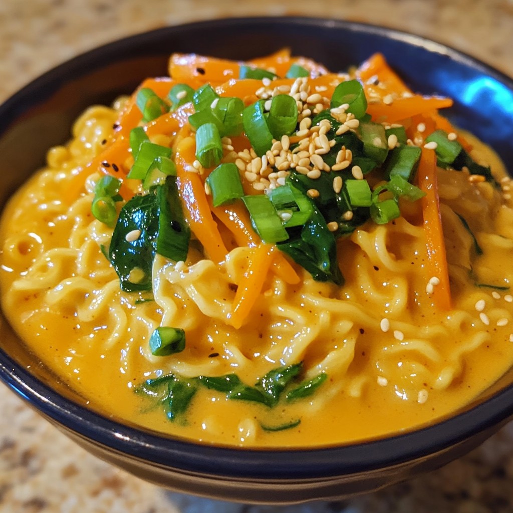 Spicy Peanut Butter Ramen Flavorful and Quick Dish