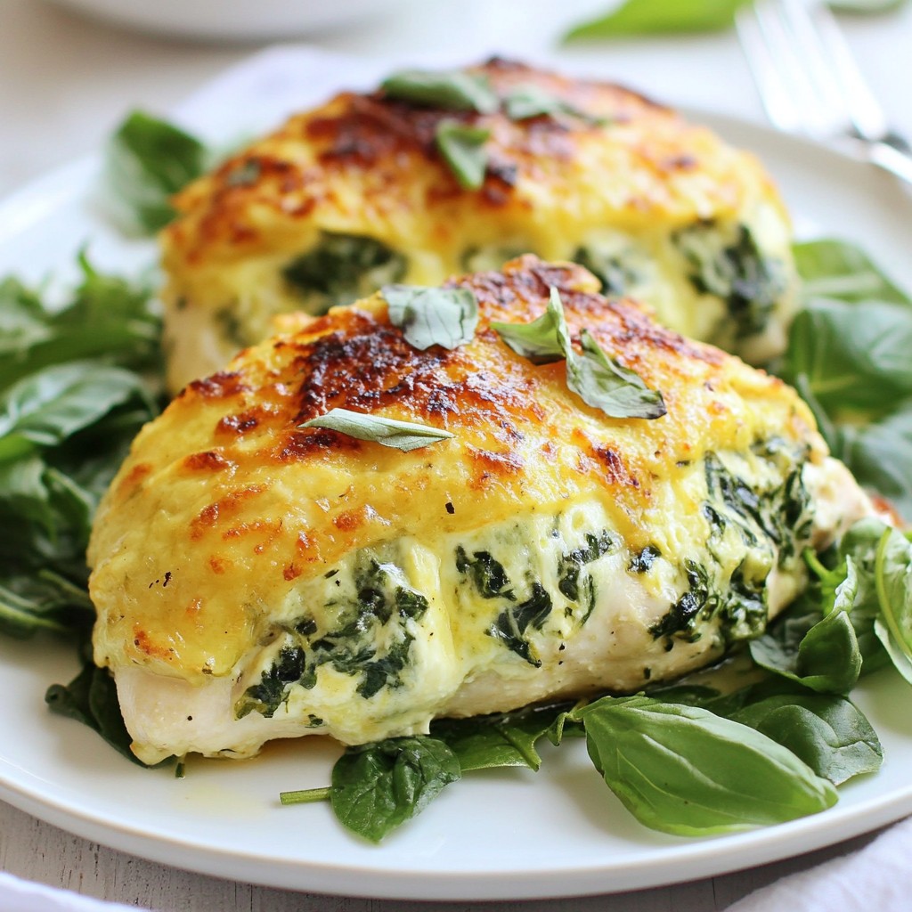 Cheesy Spinach Stuffed Chicken Flavorful and Easy Meal