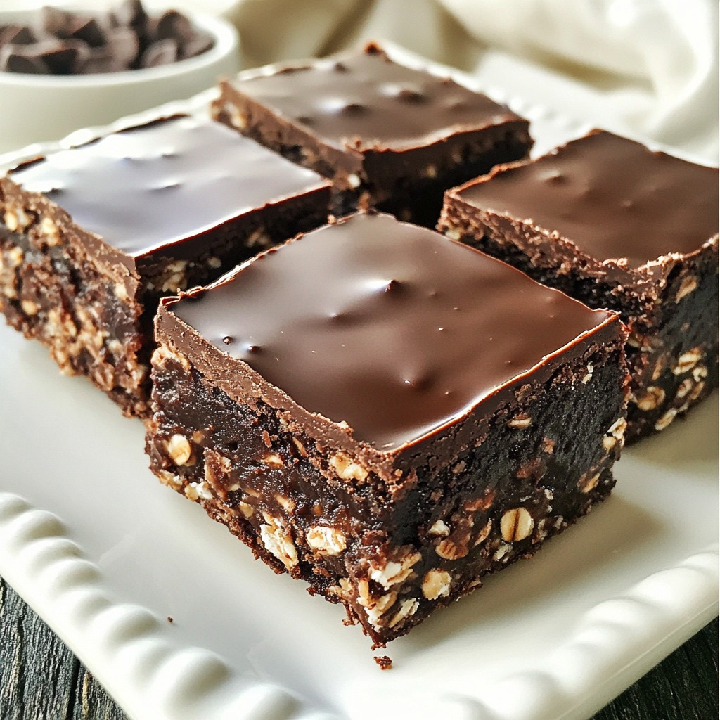No-Bake Chocolate Oatmeal Bars Simple and Tasty Treat
