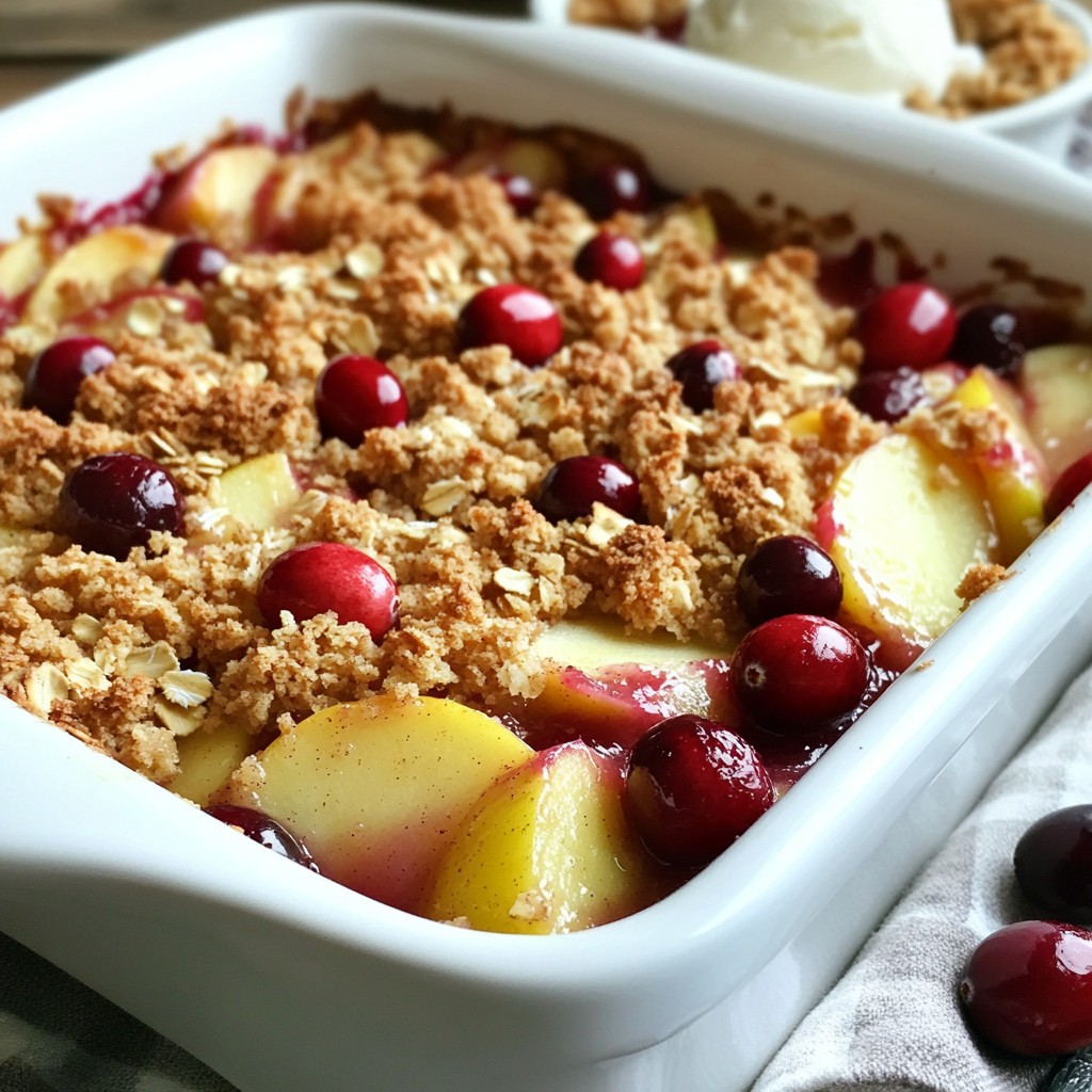 Cranberry Apple Crisp Flavorful and Easy Dessert Recipe