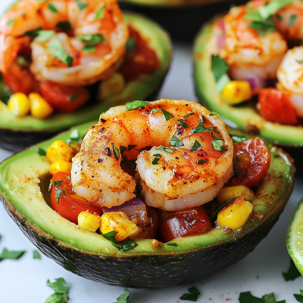 Cajun Shrimp Stuffed Avocados Flavorful and Fresh Dish
