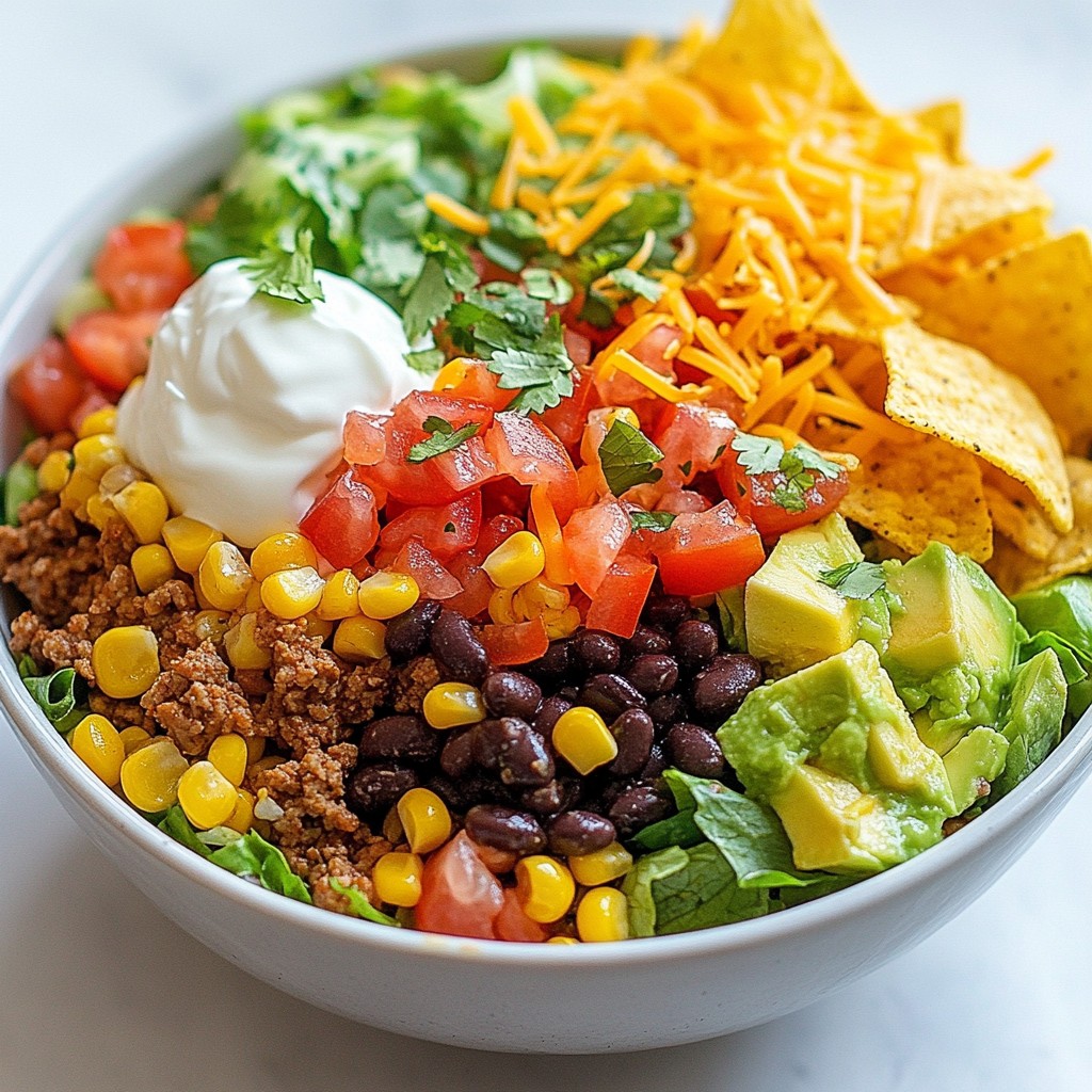 Loaded Fiesta Taco Salad Flavorful and Fresh Meal