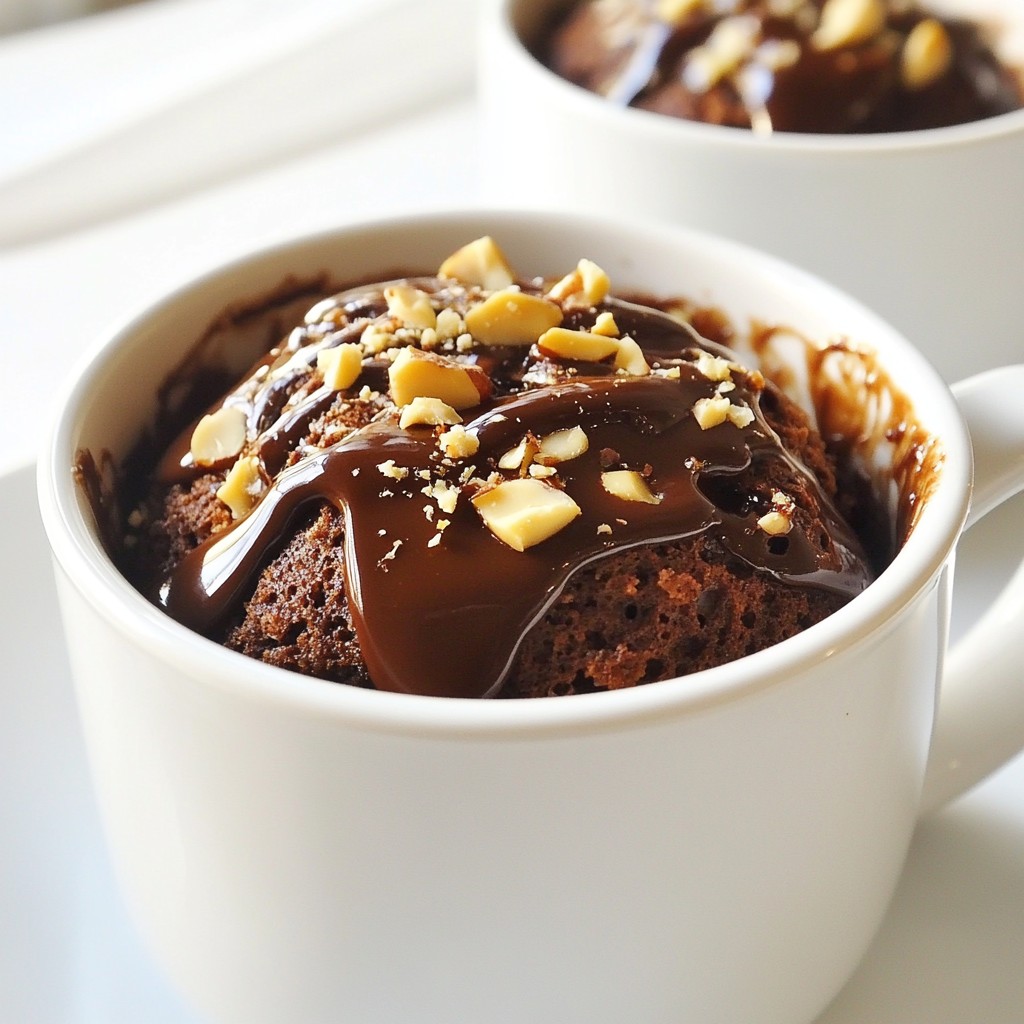 Chocolate Hazelnut Mug Cake Easy and Delicious Dessert