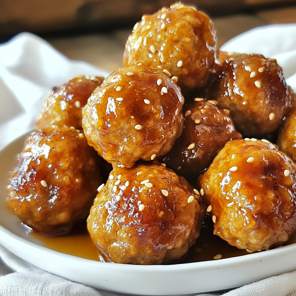 Teriyaki Glazed Meatballs Tasty and Satisfying Dish