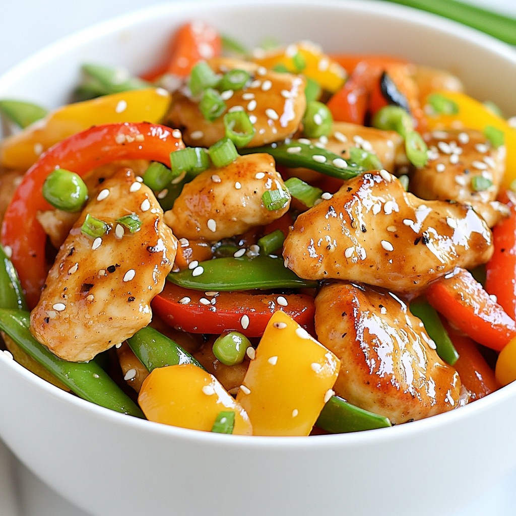 Honey Garlic Chicken Stir-Fry Savory Quick Meal