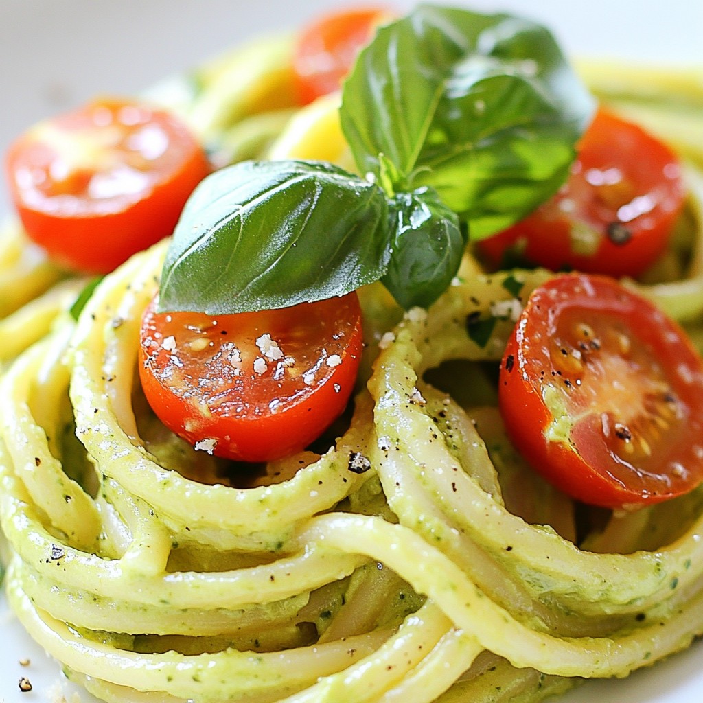 Creamy Avocado Pasta Simple and Flavorful Meal