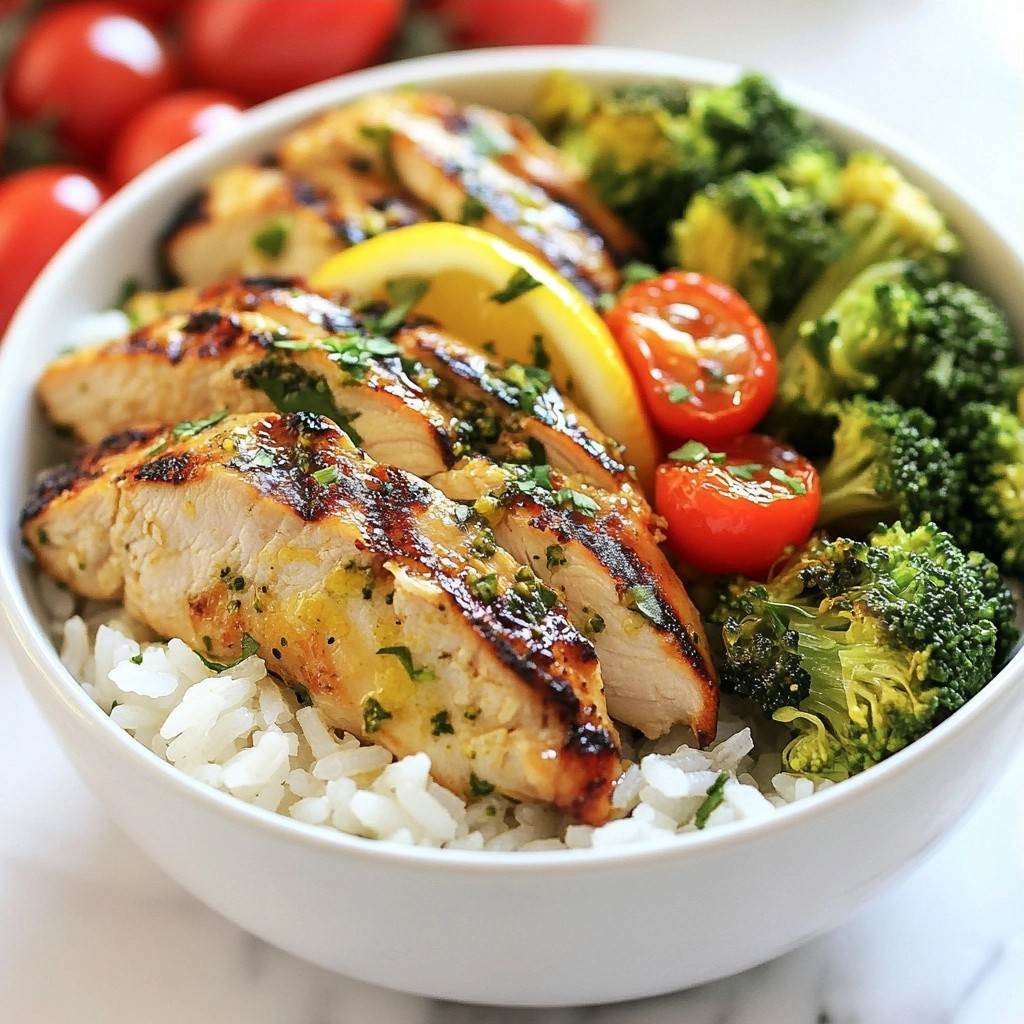 Meal Prep Dinners Lemon Herb Chicken and Rice Bowls