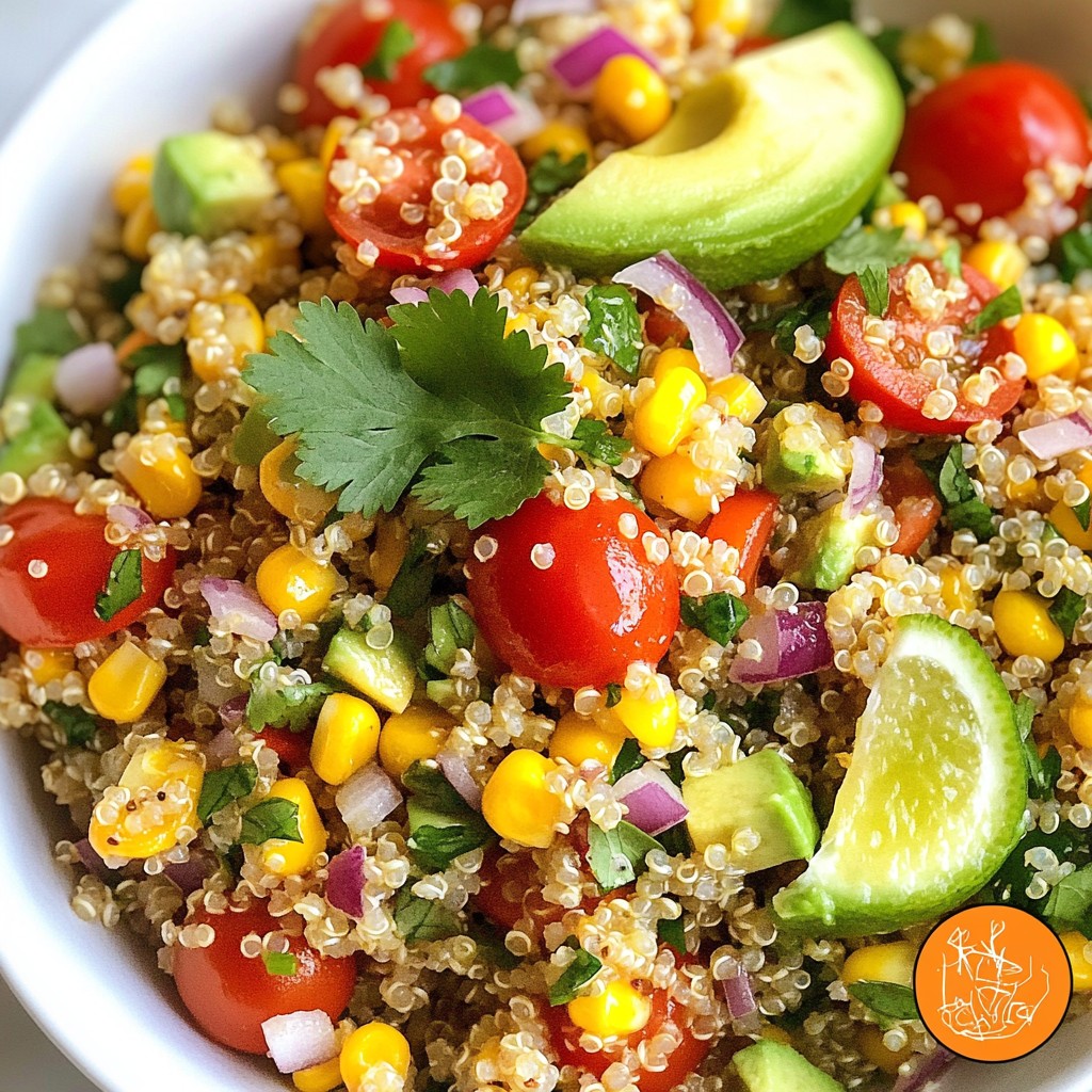 Cilantro Lime Quinoa Salad Fresh and Flavorful Dish