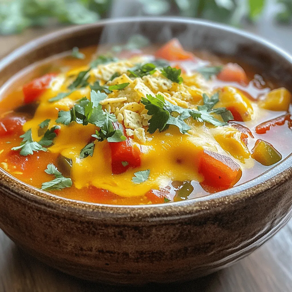 One Pot Cheesy Taco Soup Comforting and Easy Meal